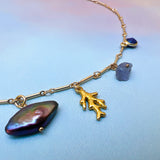 Ocean Life - Coastal Multi Charm Gold Necklace