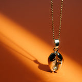 Cowrie - Gold Shell Pendant Necklace