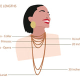 Soluna - Gold Moonstone Charm Necklace with Gold Charms
