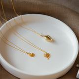 Cowrie - Gold Shell Pendant Necklace