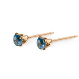 Sapphire September Birthstone Studs - Gold, Silver