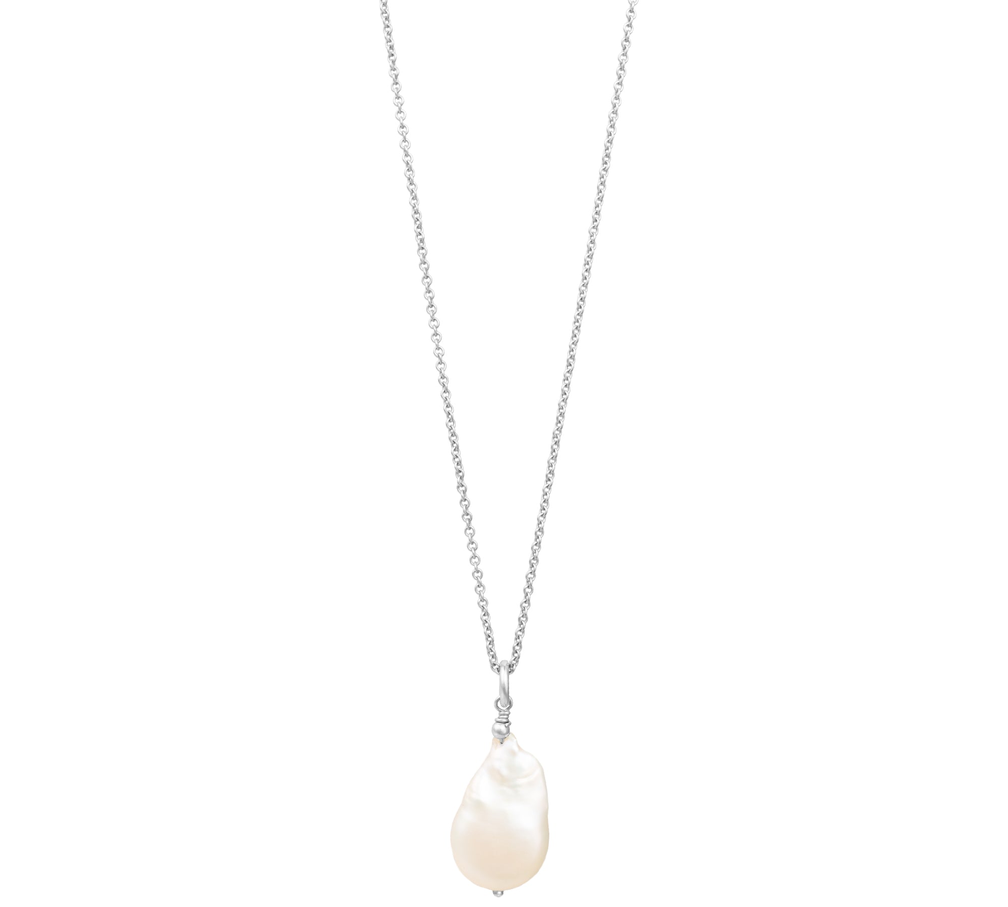 Megan - Baroque Ivory Teardrop Pearl Necklace