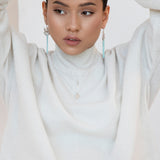 Tara - Organic Teardrop Silver Necklace