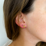 Peridot August Birthstone Studs - Gold, Silver