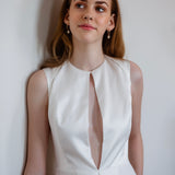 Lydia - Freshwater Coin Pearl Hoop Earrings