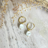 Mila - Ivory Freshwater Pearl Earrings Small