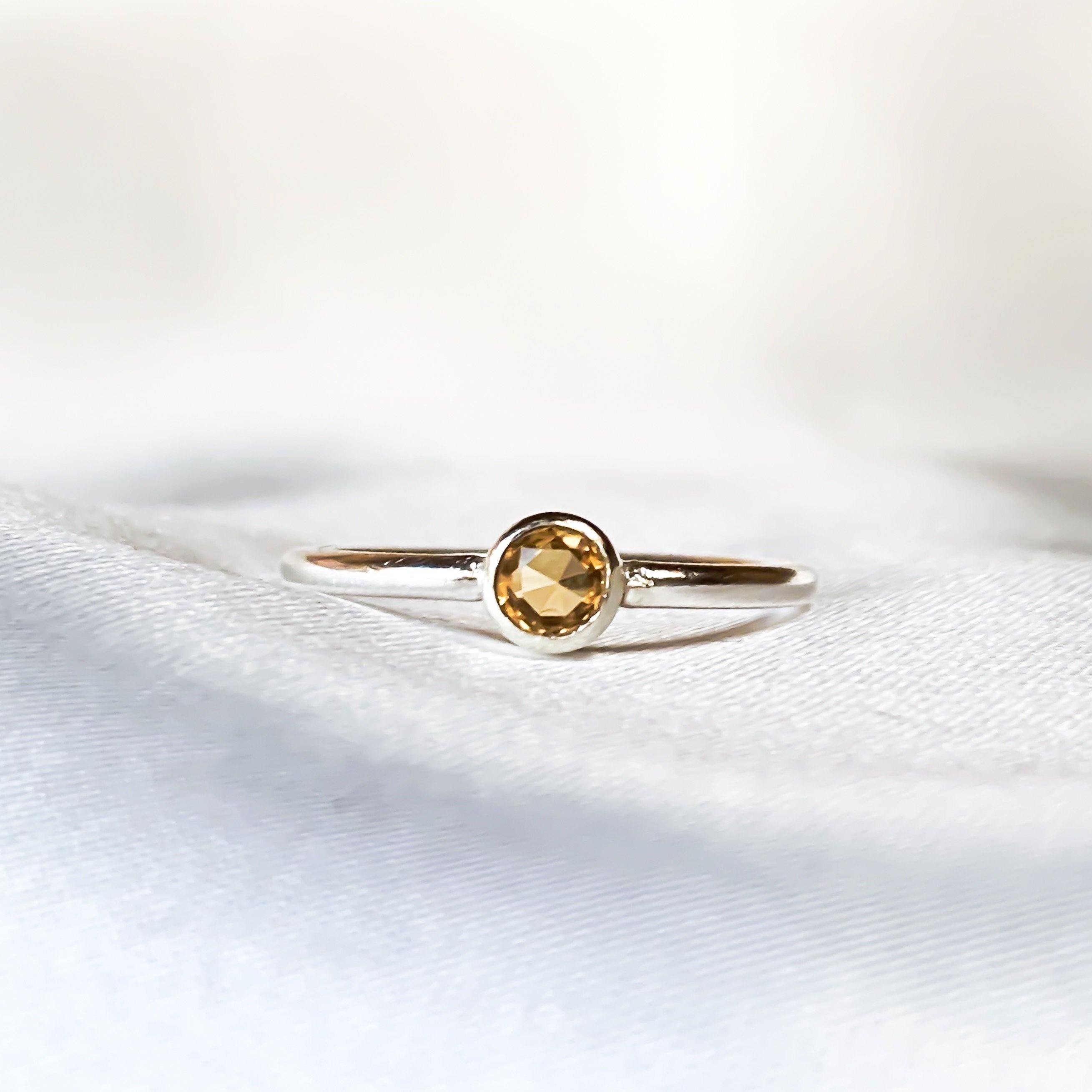 November Birthstone Ring - Citrine - Lunar James