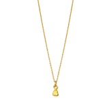 Tara - Organic Teardrop Gold Necklace