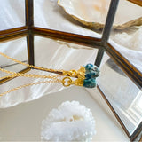 Turquoise Raw Crystal Pendant Necklace - Throat Chakra