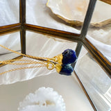 Sapphire Raw Crystal Pendant Necklace - Third Eye Chakra