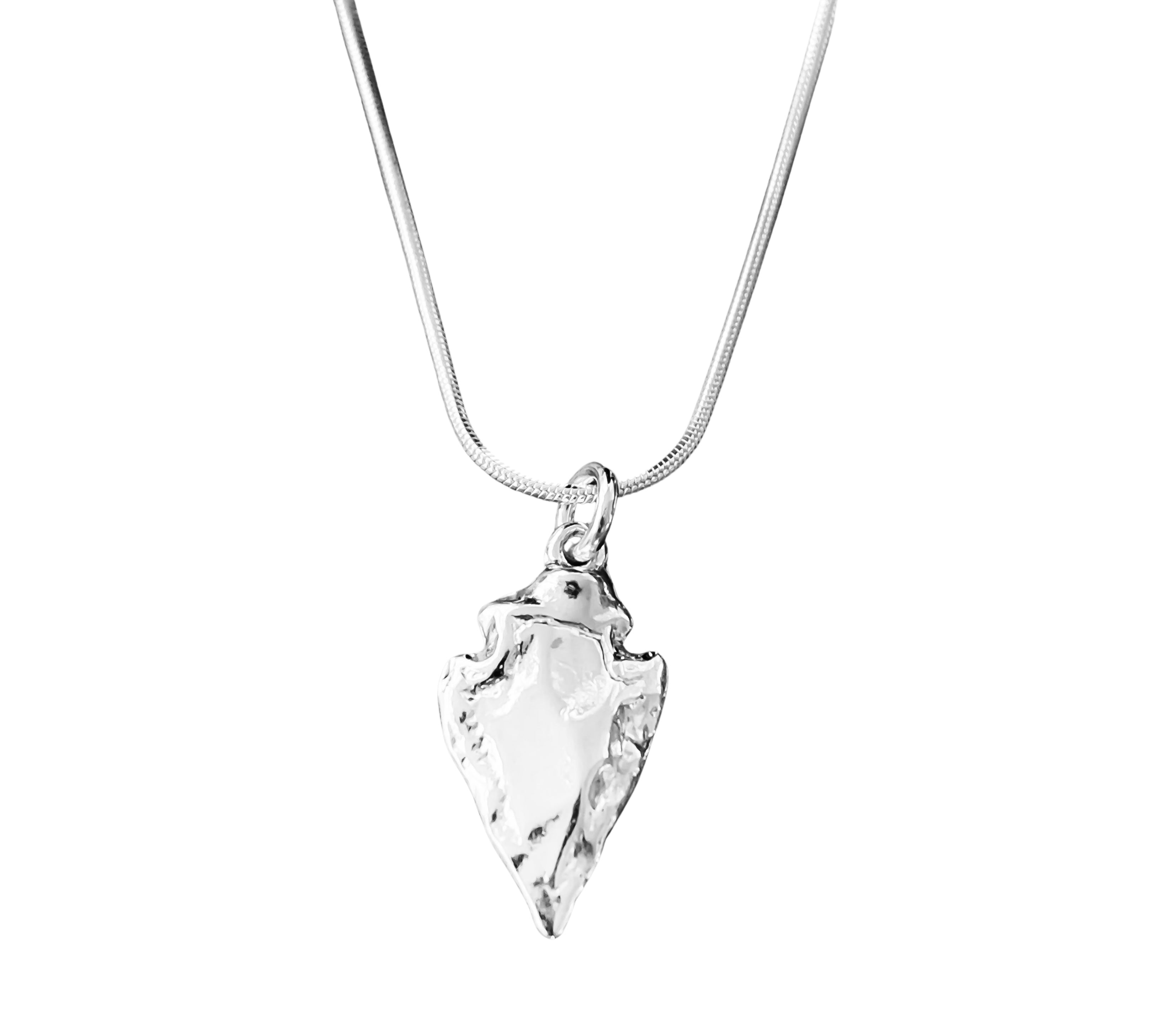 Arra - Organic Arrow Silver Necklace